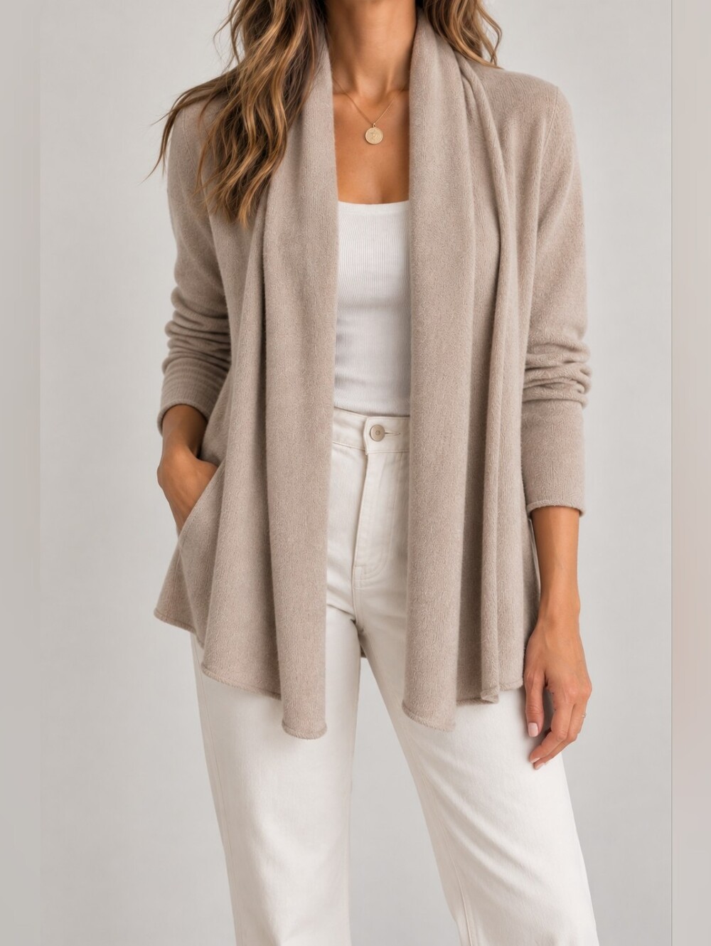Club Monaco Cashmere Open Front Cardigan XS/S